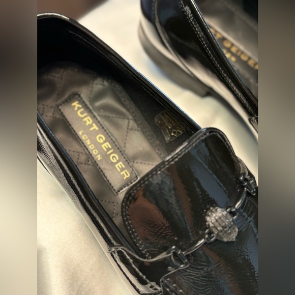 NEW Kurt Geiger London Men's Ali Bit Patent Leather Loafers - Picture 8 of 8